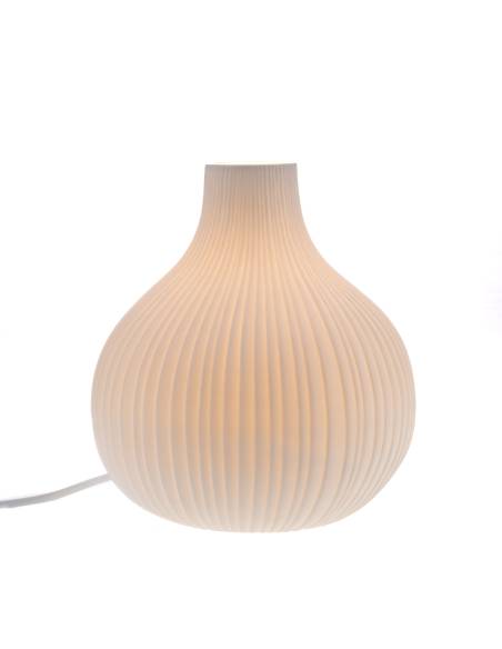 Lampe en porcelaine blanche ALBANE