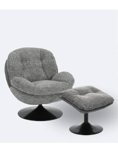 Fauteuil pivotant MEMENTO chiné