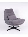 Fauteuil pivotant WILMINGTON tissu