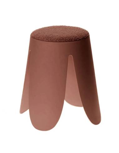 Tabouret pouf bouclette GARDENIA