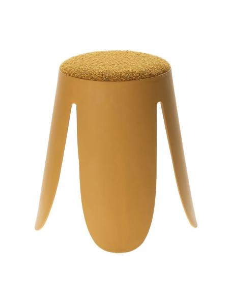 Tabouret pouf bouclette GARDENIA