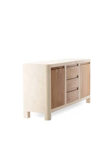 Buffet bois et blanc COMINO
