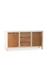 Buffet bois et blanc COMINO