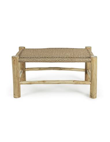 Salon de jardin en teck tressé LAMPOK