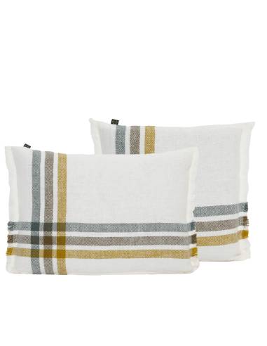 Housse de coussin en lin lavé PAROS Harmony - Haomy