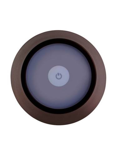 Lampe rechargeable en métal ETNA marron