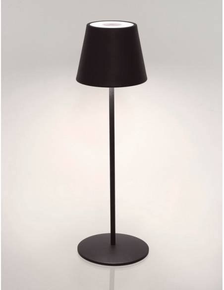 Lampe rechargeable en métal ETNA noire