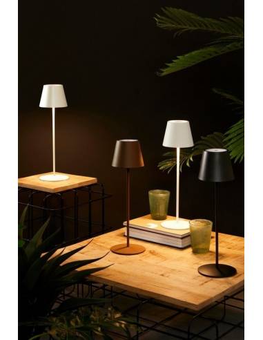 Lampe rechargeable en métal ETNA noire