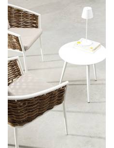 Lampe rechargeable en métal ETNA blanche