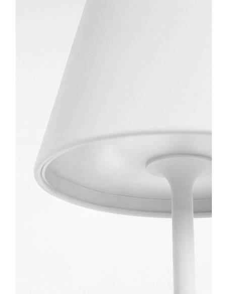 Lampe rechargeable en métal ETNA blanche