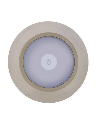 Lampe rechargeable en métal ETNA taupe