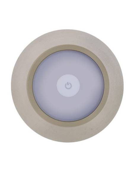 Lampe rechargeable en métal ETNA taupe