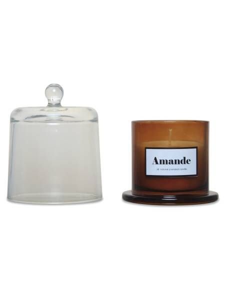 Grande bougie sous cloche AMANDE