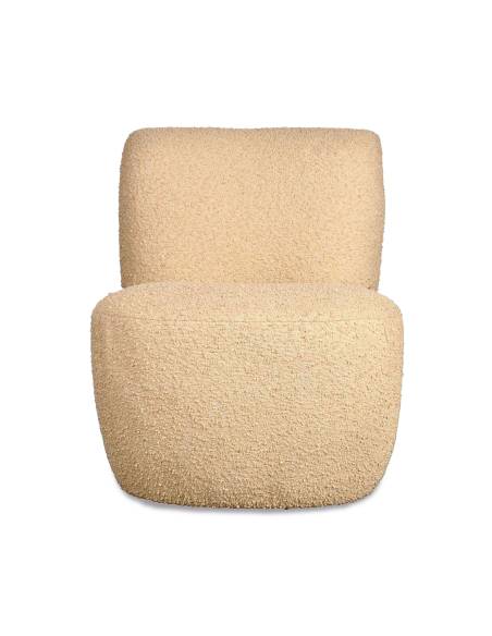 Fauteuil EVE bouclette beige