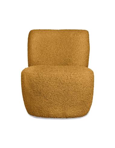 Fauteuil EVE bouclette ocre