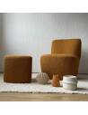 Fauteuil EVE bouclette ocre