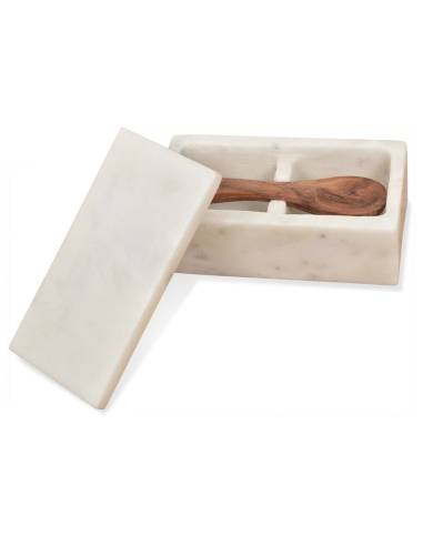 Salière et poivrière en marbre