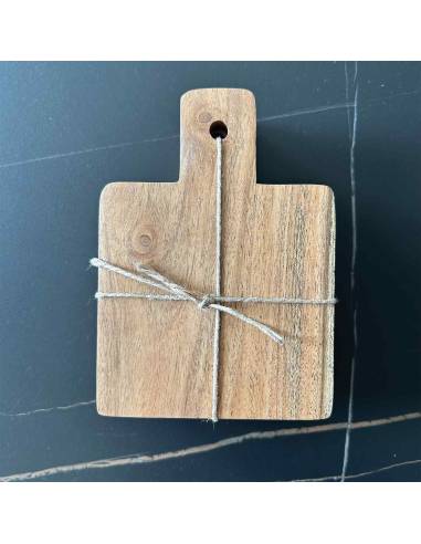 Planche de présentation carrée en bois