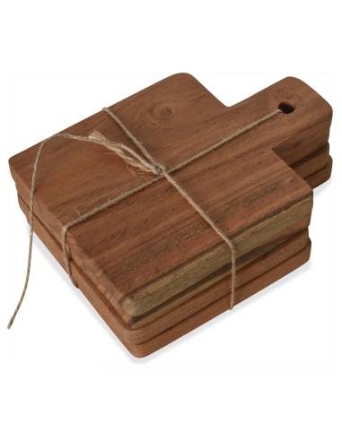 Planche de présentation carrée en bois