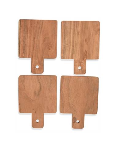 Planche de présentation carrée en bois