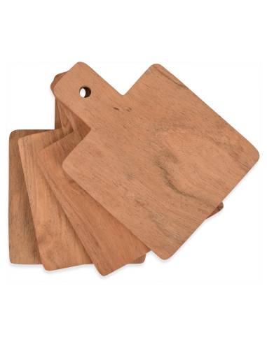 Planche de présentation carrée en bois