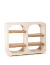 Etagère blanc bois COMINO