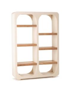 Bibliothèque blanc bois COMINO 2