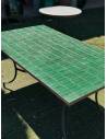 Table d'extérieur mosaïque ZELLIGE verte