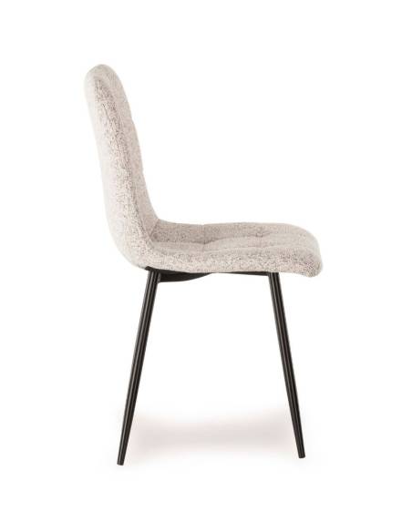 Chaise tissu chiné MANTA | La Madeleine Déco