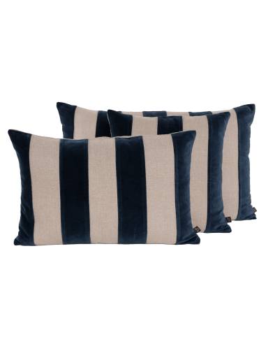 Housse de coussin en lin et velours BRISBANE Harmony - Haomy