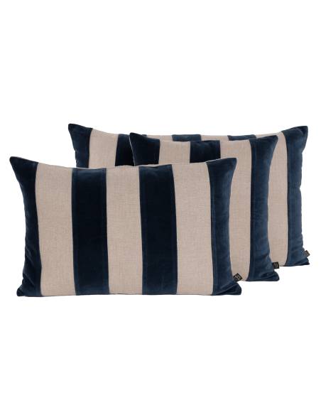 Housse de coussin en lin et velours BRISBANE Harmony - Haomy