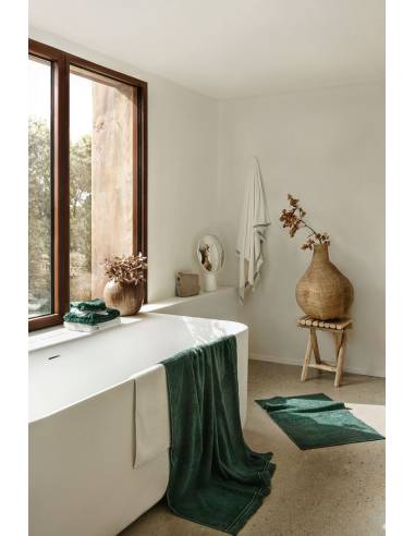 Tapis de bain en lin et coton CUPABIA Harmony - Haomy