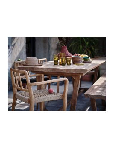 Grande table en teck BABYLONE