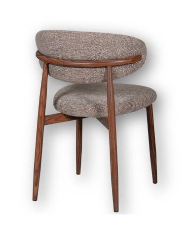 Chaise métal en tissu GEORGIA