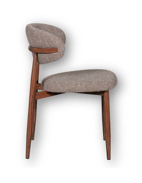 Chaise métal en tissu GEORGIA | La Madeleine Deco