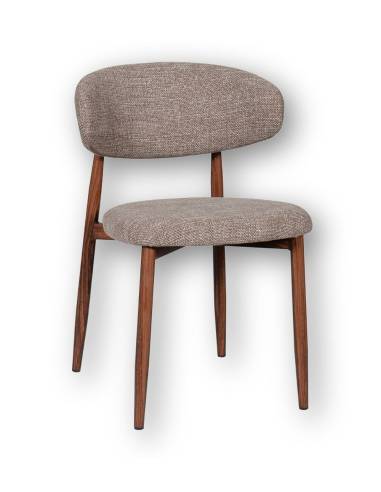 Chaise métal en tissu GEORGIA