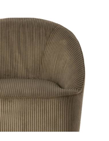 Fauteuil velours côtelé pivotant VIBY