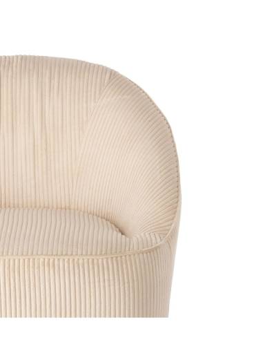 Fauteuil velours côtelé pivotant VIBY