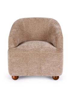 Fauteuil en tissu DAKOTA pieds ronds 2