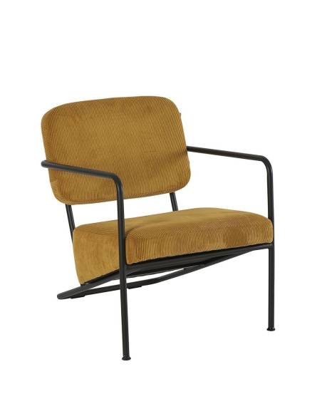 Fauteuil en velours côtelé DANIEL