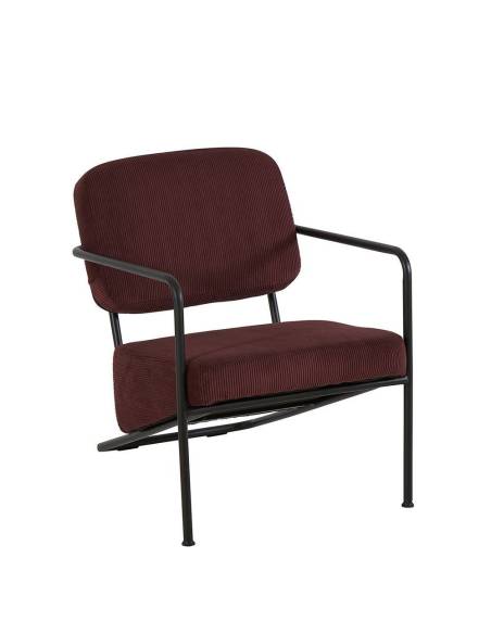 Fauteuil en velours côtelé DANIEL