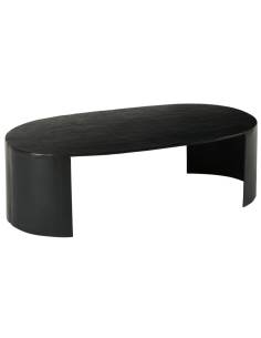 Table basse noire OVALIE