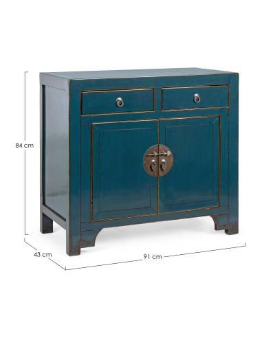 Buffet 2 portes JINAN bleu