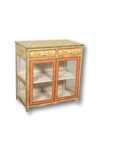 Buffet vitré à motifs floraux – Alliez beauté et fonctionnalité