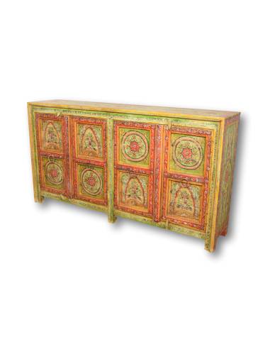 Buffet bois motifs floraux – Élégance et praticité pour votre intérieur