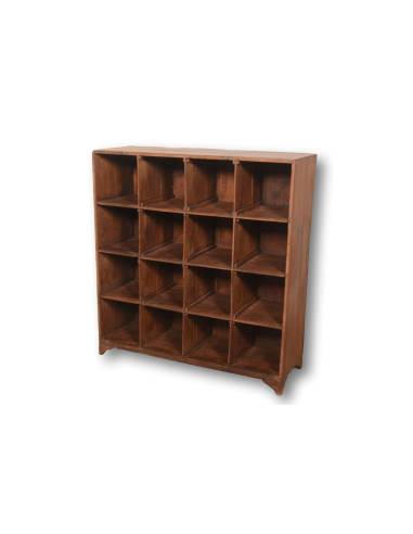 Étagère en bois 16 cases – Pratique et élégante pour tous vos objets
