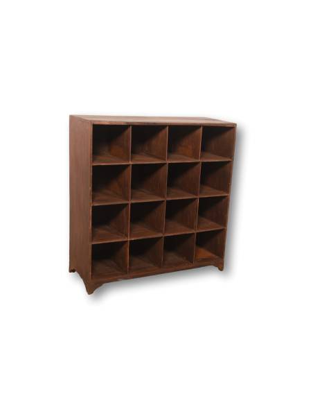 Étagère en bois 16 cases – Pratique et élégante pour tous vos objets