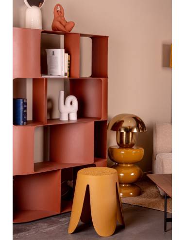 Tabouret pouf bouclette GARDENIA