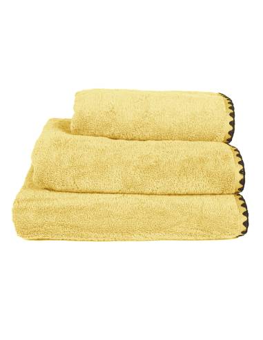 Serviette de bain éponge 70x130cm ISSEY Harmony - Haomy Paille