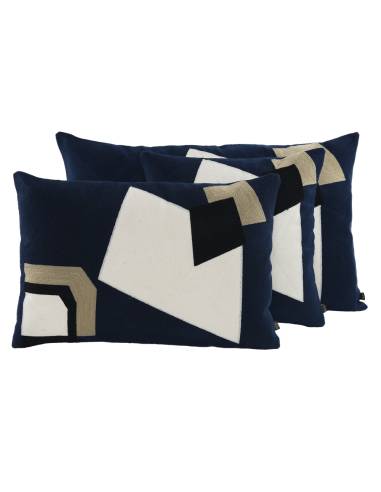 Housse de coussin en coton brodé NAGOYA Harmony - Haomy